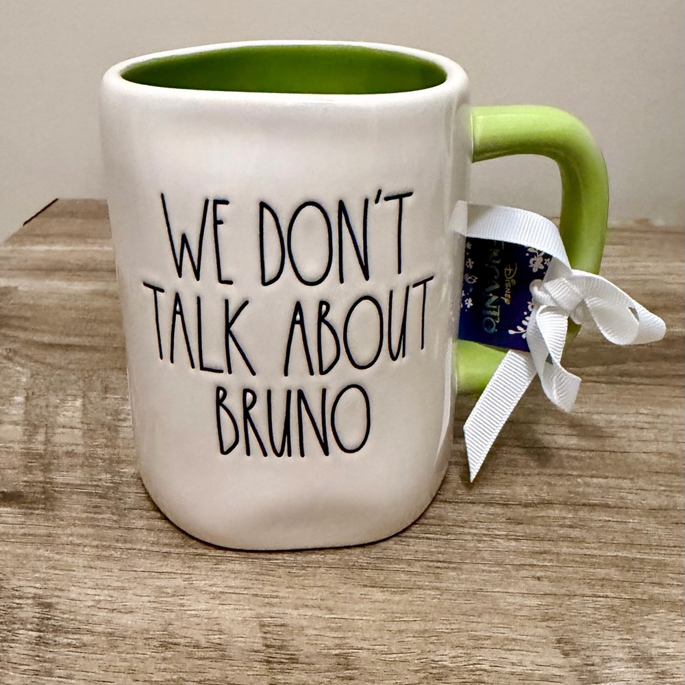Rae Dunn 'We Don't Talk About Bruno' Mug from the Disney Collection